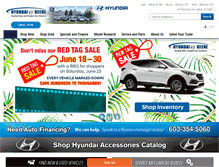Tablet Screenshot of hyundaiofkeene.com